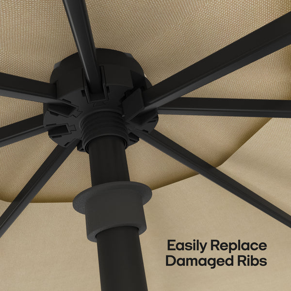 QUICKSWAP™ Umbrella with Replaceable Rib Technology