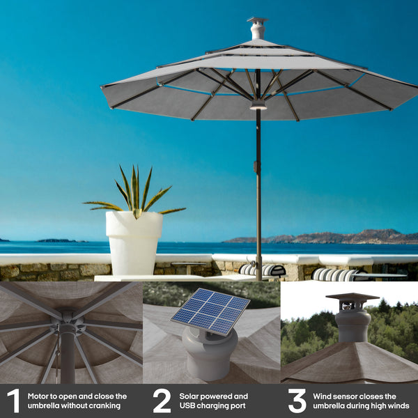 Height Series Smart Umbrella with Sunbrella® Fabric