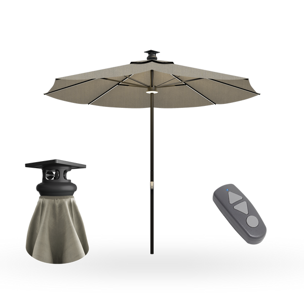 Above Height 2 Premium Series 10ft Smart Umbrella with 8pcs Rib Lights and Sunbrella® Fabric