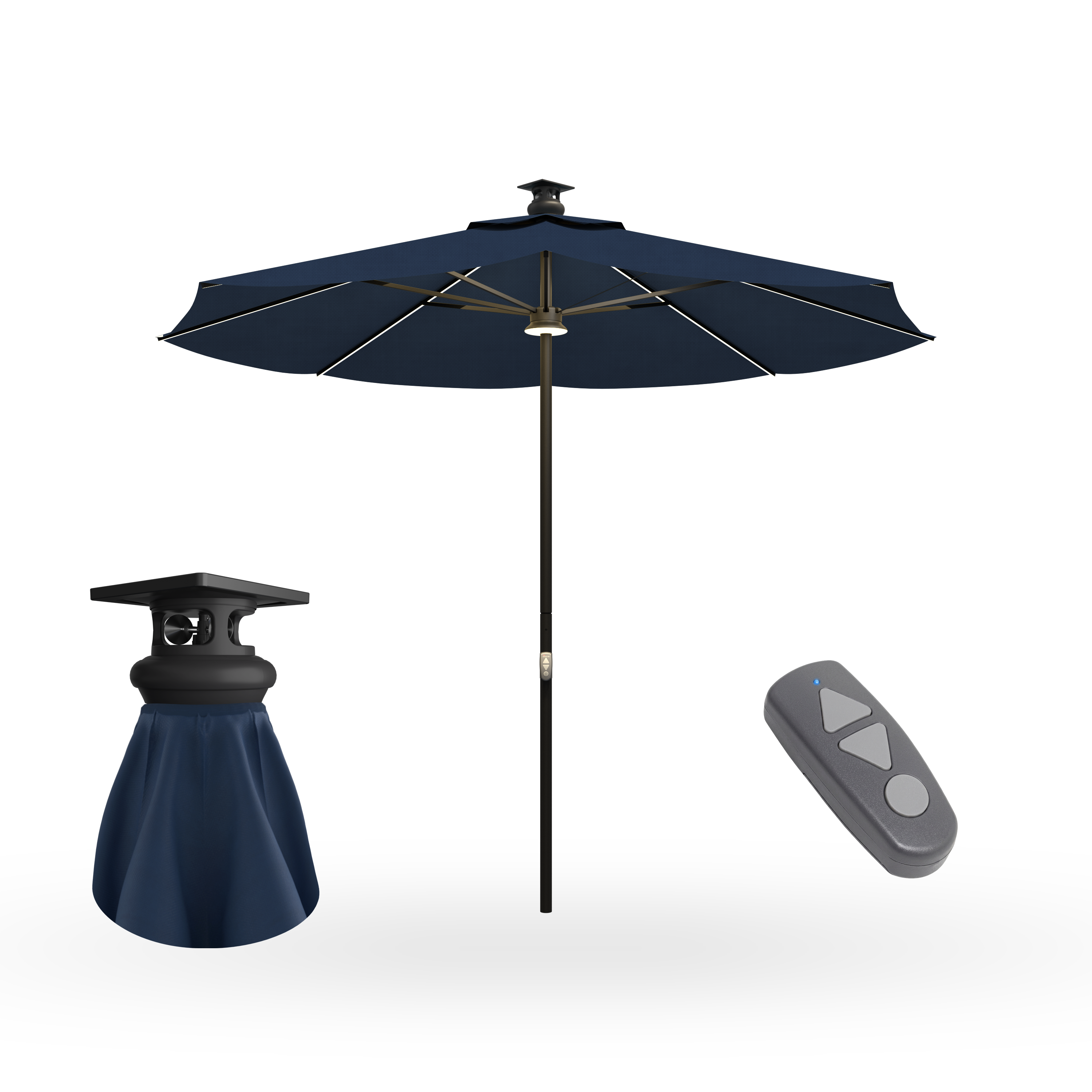 Above Height 2 Premium Series 10ft Smart Umbrella with 8pcs Rib Lights – The Above