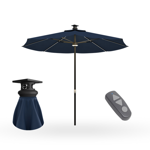 Above Height 2 Premium Series 10ft Smart Umbrella with 8pcs Rib Lights and Sunbrella® Fabric