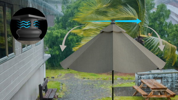 Above Height 2 Premium Series 10ft Smart Umbrella with 8pcs Rib Lights and Sunbrella® Fabric