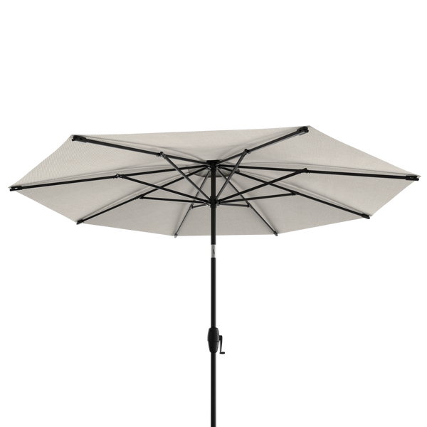 Tuffbrella™ 10ft Aluminum Patio Umbrella – Pewter / Sapphire