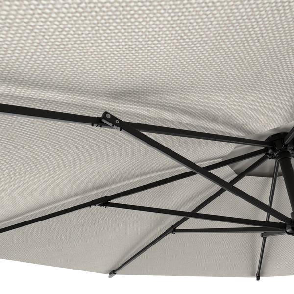 Tuffbrella™ 10ft Aluminum Patio Umbrella – Pewter / Sapphire