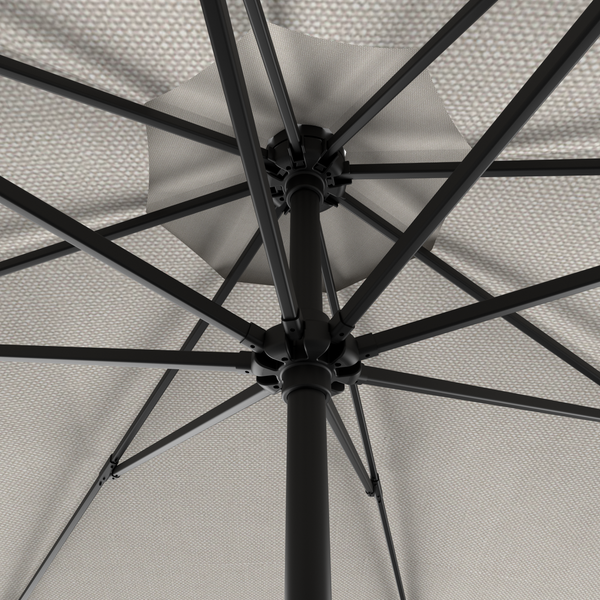 Tuffbrella™ 10ft Aluminum Patio Umbrella – Pewter / Sapphire