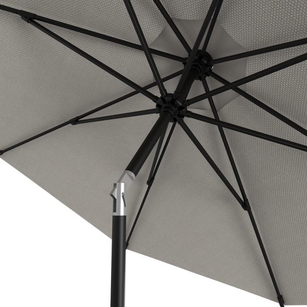 Tuffbrella™ 10ft Aluminum Patio Umbrella – Pewter / Sapphire