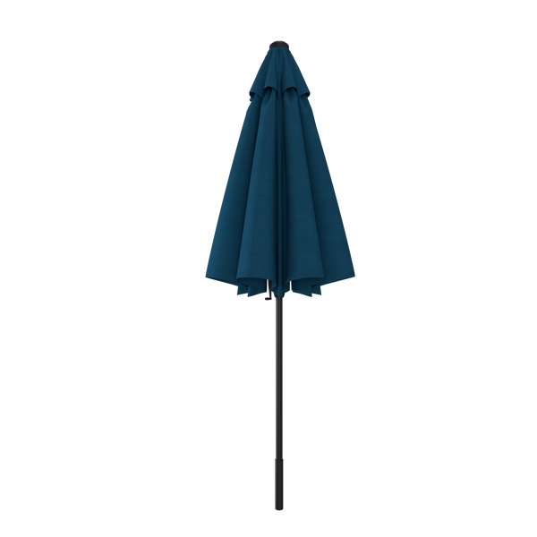 Tuffbrella™ 10ft Aluminum Patio Umbrella – Pewter / Sapphire