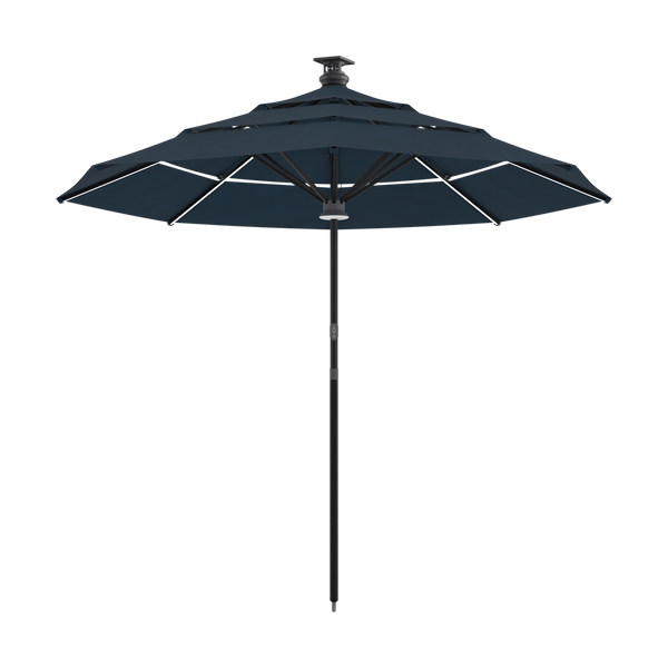 Above Height 2 Premium Series 10ft Smart Umbrella with 8pcs Rib Lights and Sunbrella® Fabric
